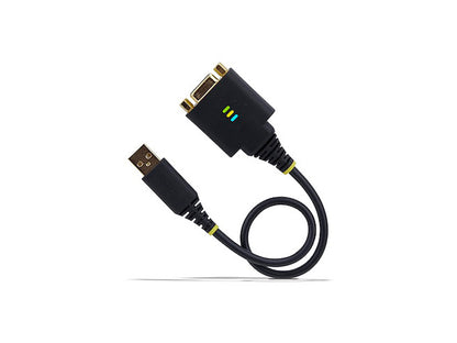 Startech Câble adaptateur série USB vers null modem 1 pied (30 cm), Com Re