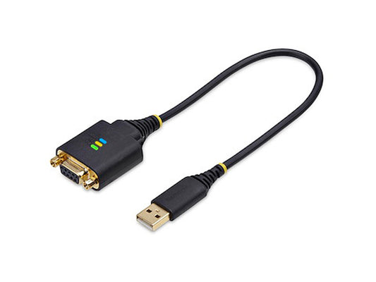 Startech Câble adaptateur série USB vers null modem 1 pied (30 cm), Com Re