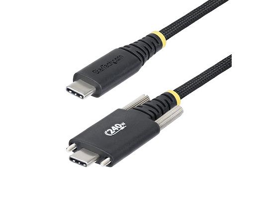 Câble de charge USB-C StarTech de 2 m (6,6 pi), verrouillage par vis latérale, 240 W