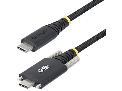 Cable de carga USB-C Startech de 3 m (10 pies), con cierre de tornillo lateral, 240 W