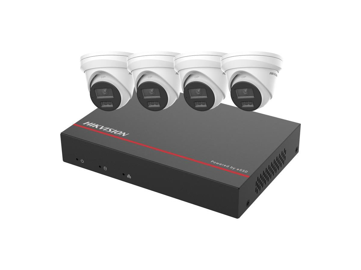 Kit de envirador de alta resolución Hikvision de 4 canales y 1 TB