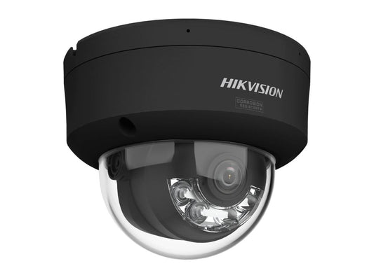 Caméra dôme IP fixe Hikvision 4 Mpx SHL avec Colorvu 3.0, noire