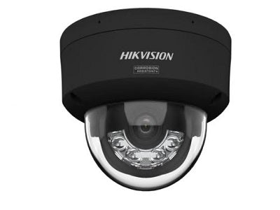Caméra dôme IP fixe Hikvision 8 Mpx SHL avec Colorvu 3.0, noire