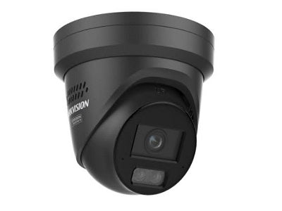 Caméra IP fixe Hikvision 4 Mpx SHL avec tourelle Colorvu 3.0, noire