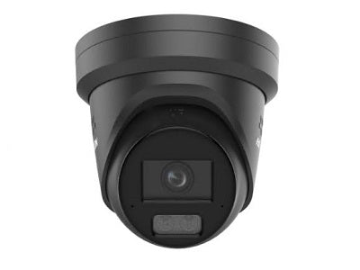 Caméra IP fixe Hikvision 4 Mpx SHL avec tourelle Colorvu 3.0, noire
