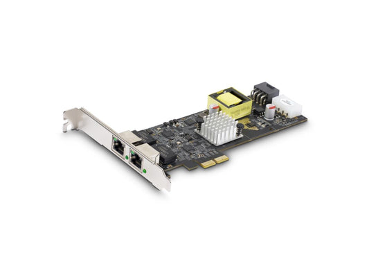 Tarjeta de red PoE Nbase-T de 2 puertos y 2,5 Gbps de Startech, Intel I225 dual
