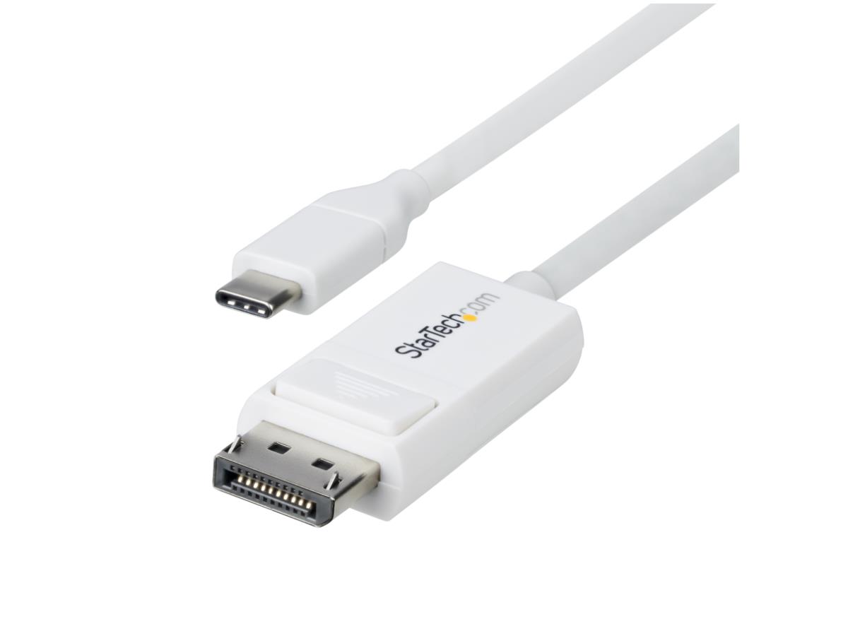 Cable USB-C a DisplayPort 1.2 Startech de 2 m (6,6 pies) 4K 60 Hz, compatible con todos los dispositivos USB-C.