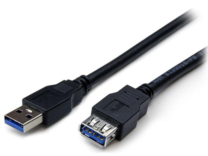 Cable de extensión USB 3.0 SuperSpeed ​​de 1 m, color negro, de Startech.Com, de A a A