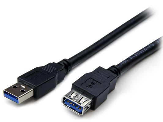 Cable de extensión USB 3.0 SuperSpeed ​​de 1 m, color negro, de Startech.Com, de A a A
