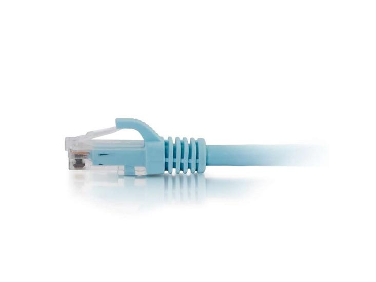 C2G 7Ft Cat6A Snagless Utp Cable-Aqua