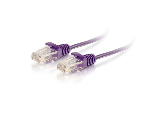 C2G Slim 1Ft Cat6 Cable - Utp - Purple