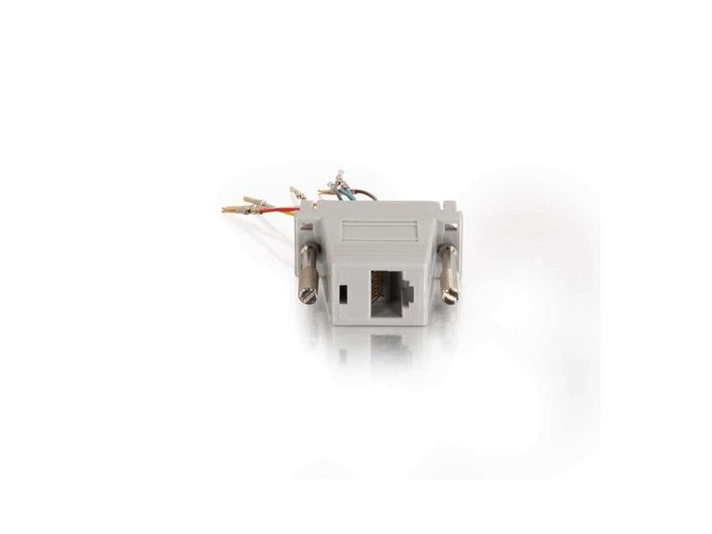 Adaptateur modulaire C2G Rj45/Db15F gris