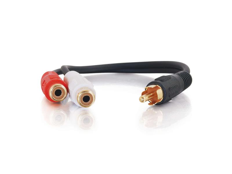 Câble Y C2G RCA mâle vers (2) RCA femelles