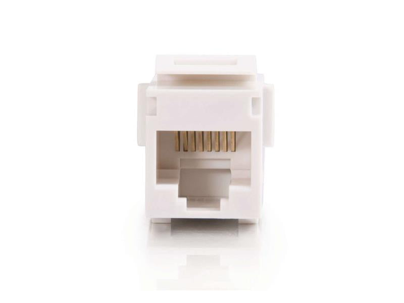 C2G Rj45 8P8C Keystone Insert Coupler Wht