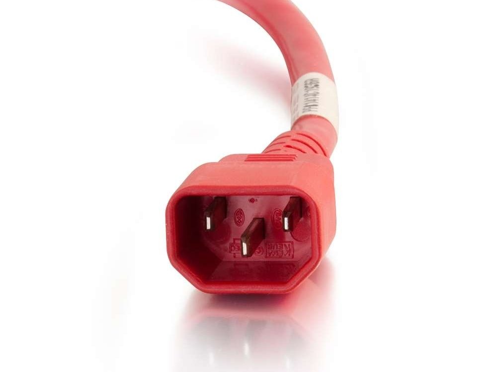 C2G 2Ft C14 To C13 18/3 Sjt Red