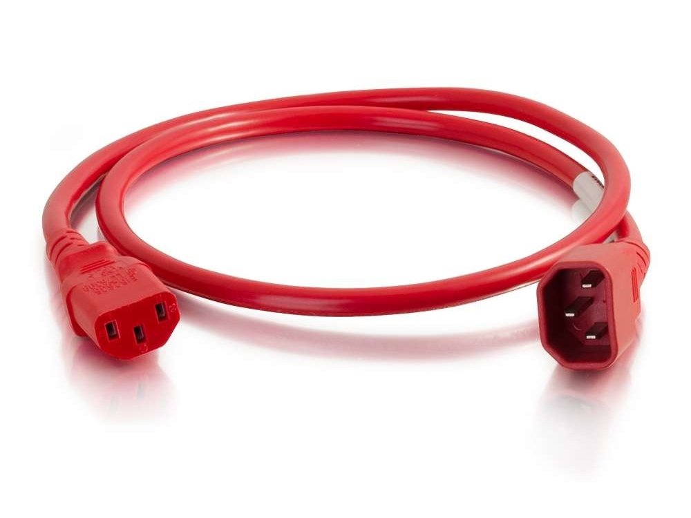 C2G 2Ft C14 To C13 18/3 Sjt Red