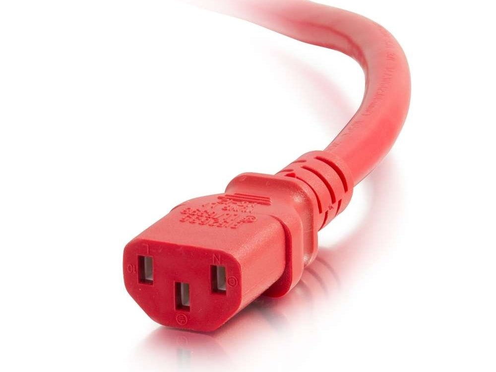 C2G 2Ft C14 To C13 18/3 Sjt Red