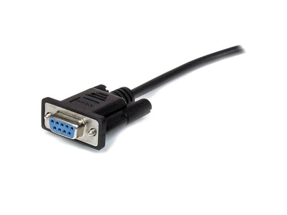 Cable serial RS232 DB9 de 3 m, color negro, Startech.Com