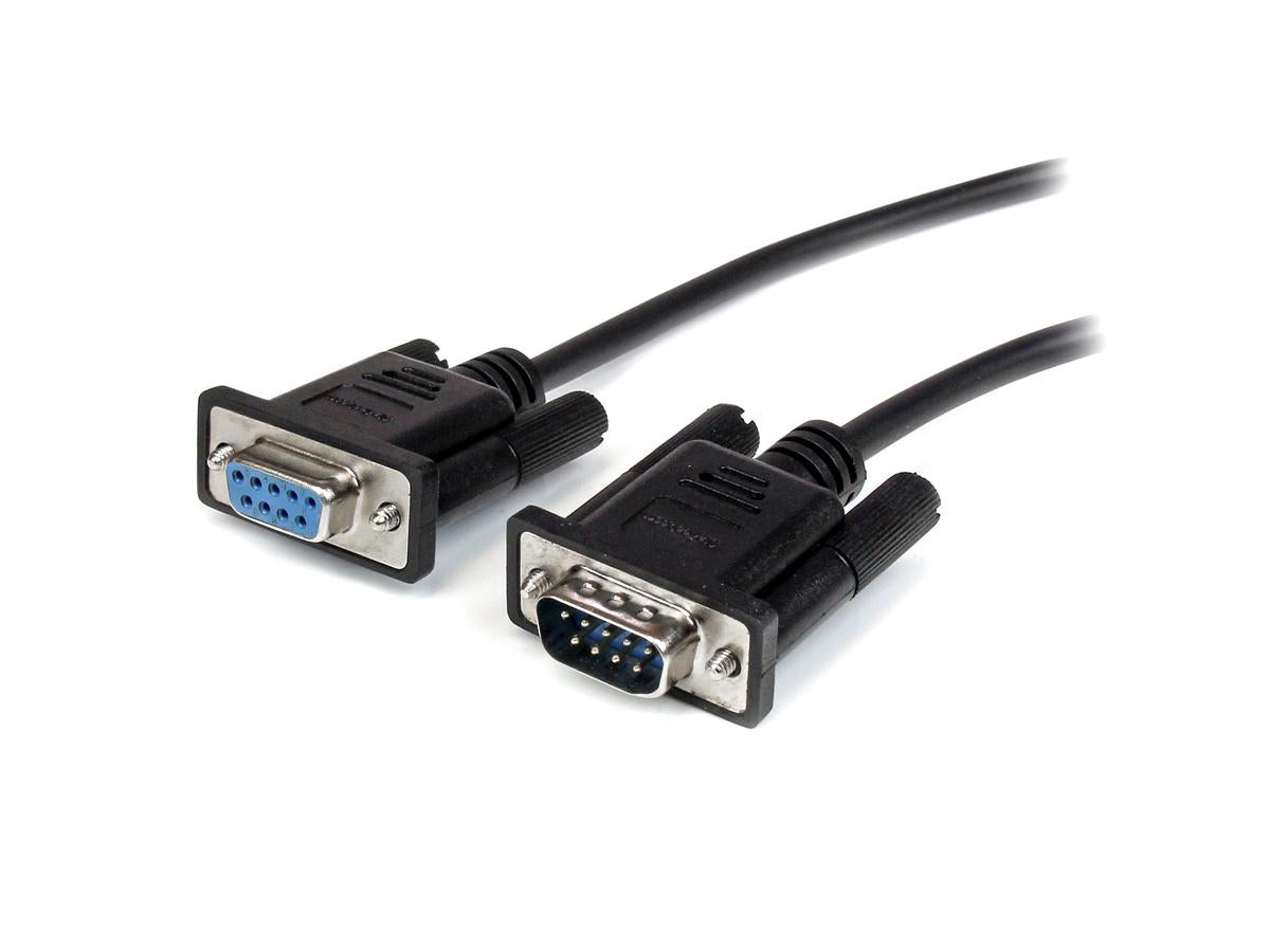 Cable serial RS232 DB9 de 3 m, color negro, Startech.Com