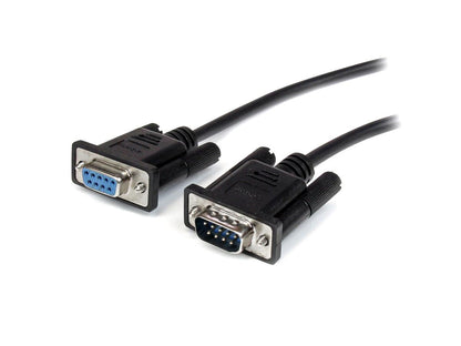 Cable serial RS232 DB9 de 3 m, color negro, Startech.Com