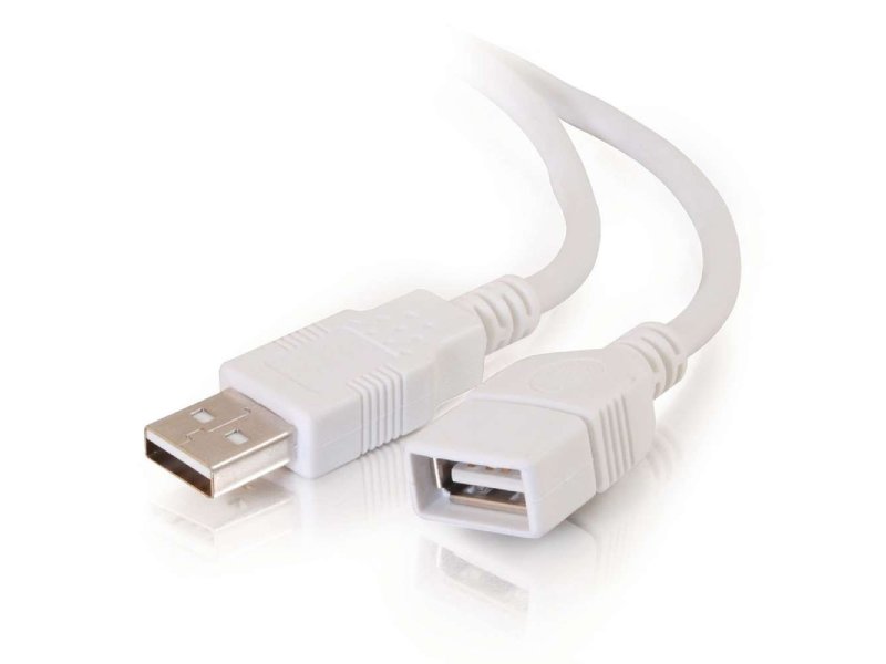 C2G 2M Usb Extension Cable - 2.0 M/F White