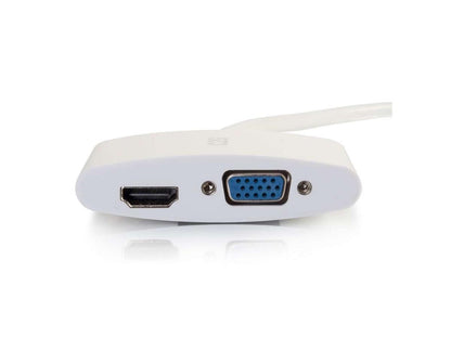 Adaptateur C2G Mini DisplayPort vers VGA HDMI Blanc