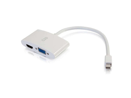 Adaptateur C2G Mini DisplayPort vers VGA HDMI Blanc