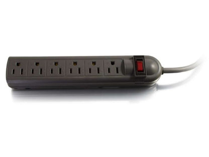 C2G 6-Outlet Power Strip With Surge Suppressor - Surge Protector