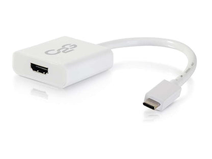 Adaptateur audio vidéo USB-C vers HDMI C2G, blanc
