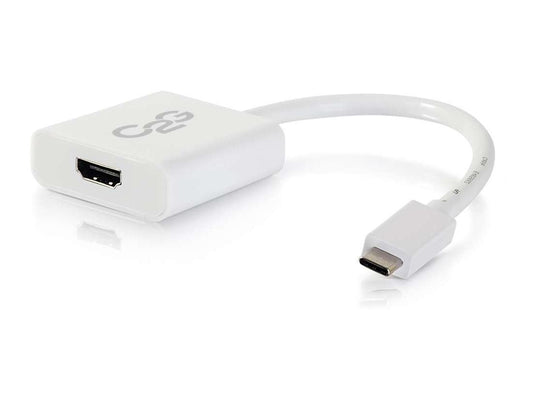 Adaptateur audio vidéo USB-C vers HDMI C2G, blanc