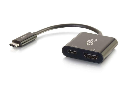 C2G USB-C vers HDMI + USB-C de charge noir