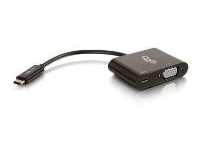 C2G USB-C vers VGA + USB-C de charge noir