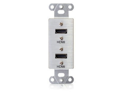 Plaque murale décorative double HDMI Pigtail C2G