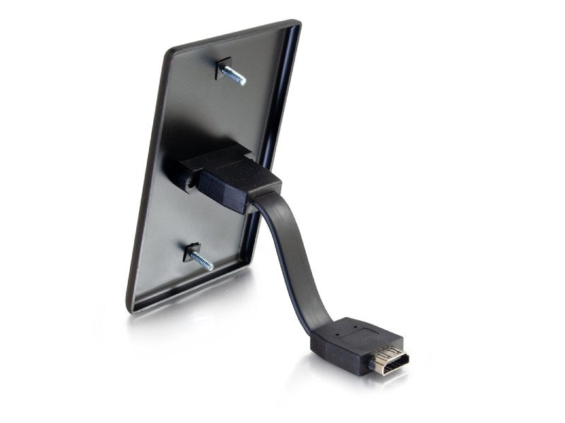 Placa de pared de una sola unidad C2G con cable HDMI