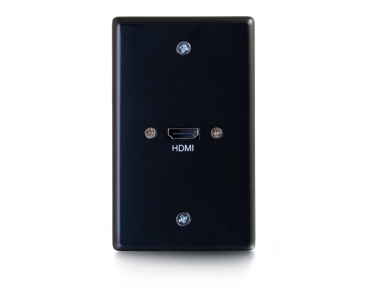 Placa de pared de una sola unidad C2G con cable HDMI