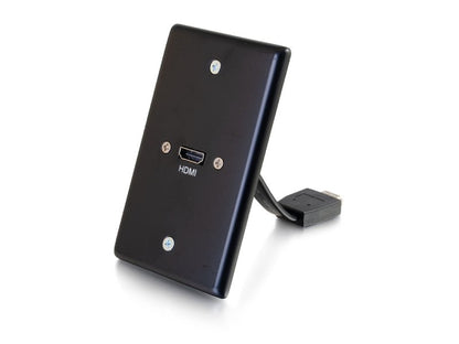 Placa de pared de una sola unidad C2G con cable HDMI