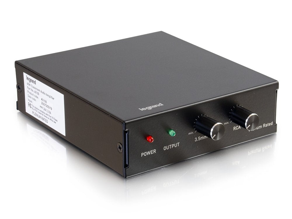 C2G 40W Class Room Stereo Audio Amplifier
