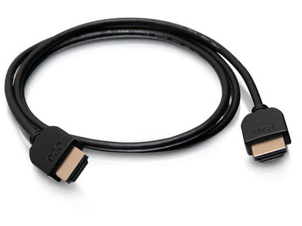 Câble HDMI 4K C2G 6 pieds - Câble ultra flexible avec connecteur à profil bas