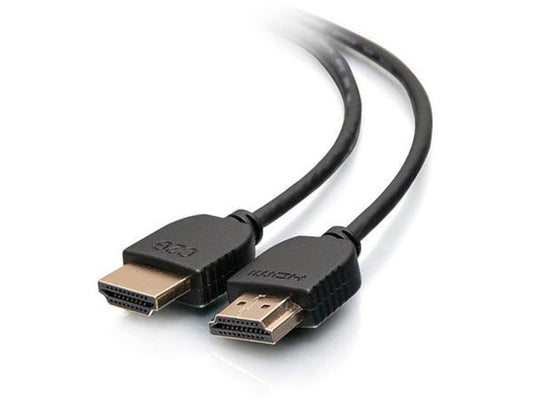 Câble HDMI 4K C2G 6 pieds - Câble ultra flexible avec connecteur à profil bas