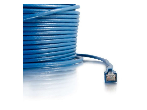 C2G 300Ft Cat6 Blue Solid Shielded Patch Cbl