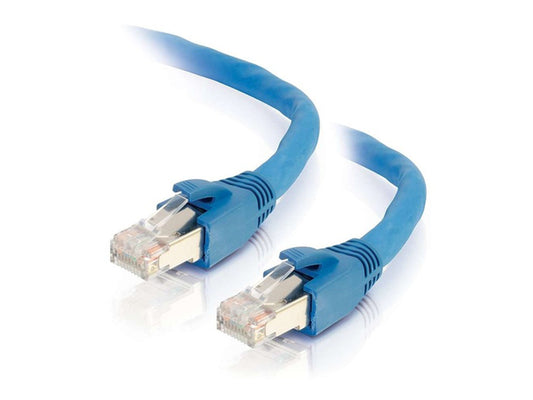 C2G 50 Ft Cat6 Blue Solid Shielded Patch Cbl