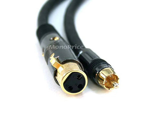 Monoprice Premier Series XLR femelle vers RCA mâle 1,8 m