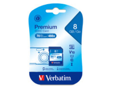 Carte mémoire sécurisée 8 Go Classe 10