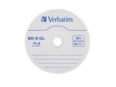 Verbatim Bd-R Dl 50Gb 8X Verbatim, Hard Coat, 25Pk Spindle