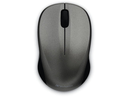 Souris sans fil silencieuse à LED bleue - Graphite