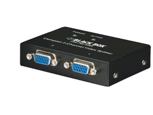 Répartiteur vidéo VGA compact Black Box Corp, 2 canaux