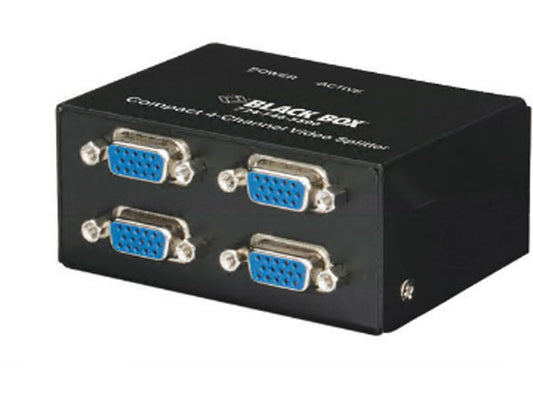 Black Box Corp Compact Vga Video Splitter, 4-Channel