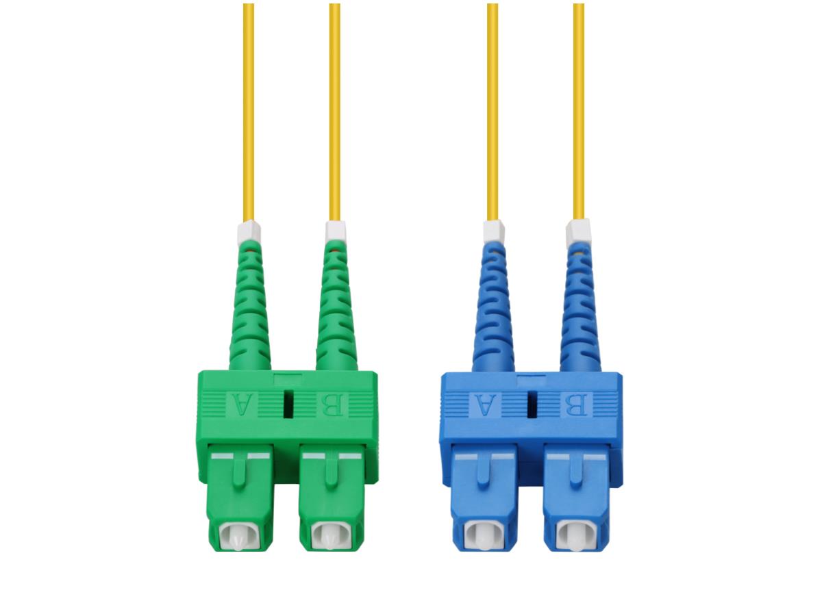 Câble patch fibre optique jaune Add-On1M Asc/Sc M/M Os2