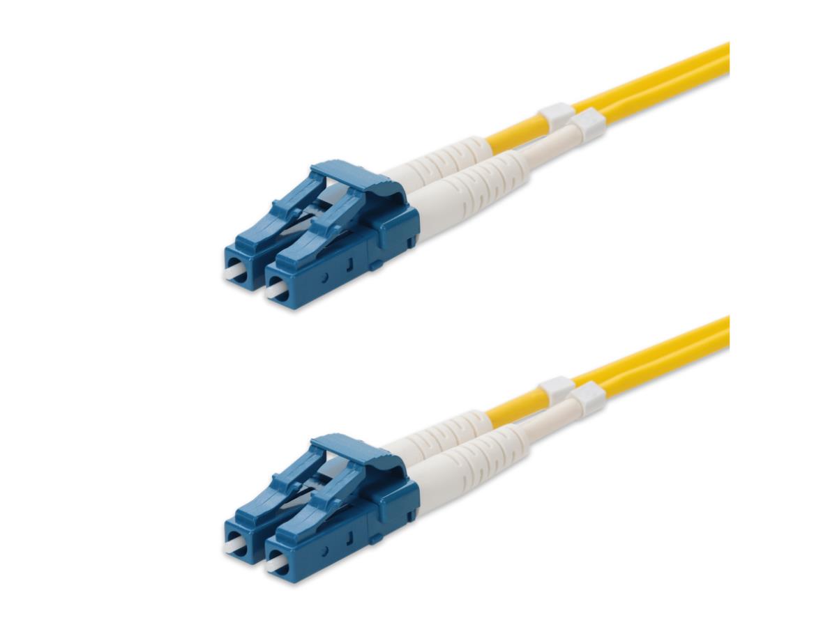 Cable de conexión dúplex amarillo Lc OS2 de 12 m adicional