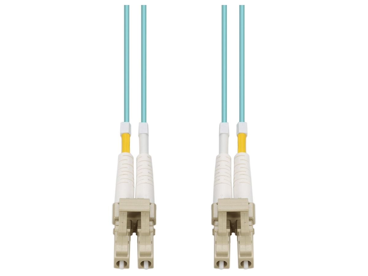 Cable de conexión de fibra óptica Add-On75M Lc M/M Om3 Aqua